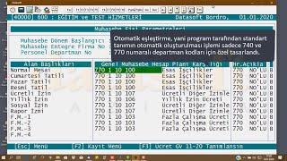 Datasoft Bordrodan Muhasebe Fişi Oluşturma [upl. by Led593]