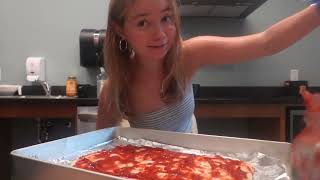 make pizza from scratch with me [upl. by Ailem]