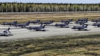 Max Fighter Jet Formation • Eielson Air Force Base 2022 [upl. by Indyc]