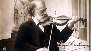 Joachim plays Brahms Hungarian Dance No2 1903 Berlin Recording [upl. by Dranik536]