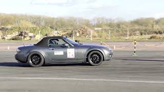 MASSIVE 275 40 17 TOYO R888R GYMKHANA TEST 2024 MAZDA MX5 25 SANTAPOD  DMITRIJ SRIBNYJ  FORMULA G [upl. by Htnicayh30]