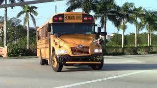 Broward District School Buses and Private Operators bus action 2018 [upl. by Avek36]