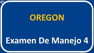 Examen De Manejo De Oregon 4 [upl. by Adnohsar]