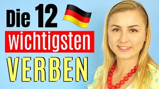 Deutsch lernen Die wichtigsten unregelmäßigen Verben im Präsens [upl. by Drye574]