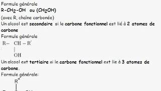 cours 1S  ch18 composés oxygénés  I3 les 3 classes dalcool [upl. by Anitsirt210]