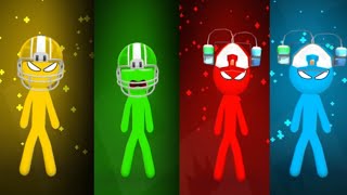 Stickman Party 2 3 4 MiniGames  Gameplay Tournament Random Mode New Funny Mini Games 2024 Update [upl. by Assyl]