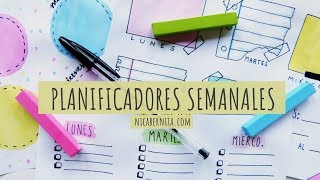 ORGANIZADOR o PLANNER SEMANAL 😍 3 IDEAS PARA DECORAR TU AGENDA [upl. by Arette104]