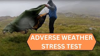 Wild Camping With The OEX Phoxx 2 Tent in Horrendous Mountain Weather [upl. by Edlyn]