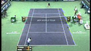 JoWilfried Tsonga vs Benoit Paire  ATP Masters Shanghai 2012 Highlights bojan svitac [upl. by Ybroc]