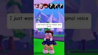 MY VOICE CHANGE EVERYTIME THEY SAY MY NAME shorts roblox adoptme [upl. by Ntisuj23]