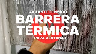 Instalación de Barrera Térmica para Ventana y Prueba Térmica del producto Optimer System [upl. by Perloff]