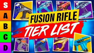 I Ranked Every Fusion Rifle in a Tier List Destiny 2 [upl. by Rheba]