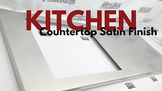 Stainless Steel Kitchen Countertop Satin Finish  wwwmirrorfinishpolishingcom  8165296089 [upl. by Leveroni]