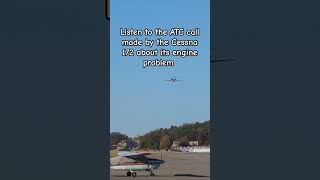 Skyhawk Cessna 172 ATC Engine Problem Drake Field FYV aviation avgeek aircraft fyp [upl. by Allemrac]