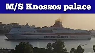 Minoan lines MS Knossos palace arriving to Piraeus [upl. by Sinaj]