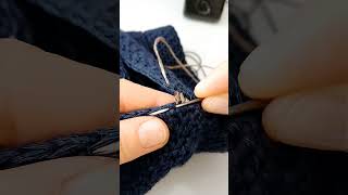 Mattress Stitch How to sew knitted or crochet pieces handmade [upl. by Arobed]