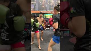 Smilla Sundell vs Stamp Fairtex Box Sparring [upl. by Hearn33]