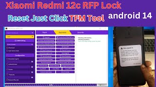 Xiaomi Redmi 12C FRP Lock Remove TFM Tool Just Click  android 14 [upl. by Anyar]