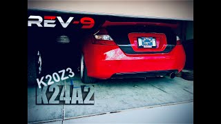 REV9 Exhaust on K2024 8th Gen Civic Si amp Bean Boozled [upl. by Kappenne]