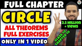 Circle  Circle Class 10  CBSE Class 10 Maths Chapter 10 Circle ConceptExerciseQuestionsFormula [upl. by Annahtur183]