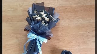 Mini Ferrero Bouquet with dried flowers [upl. by Yoral]