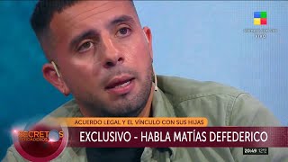 Matías Defederico y la BATALLA LEGAL con Cinthia Fernández quotMe quedé sin plata para la manutenciónquot [upl. by Anelis921]