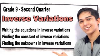 Inverse Variations   Writing the equations of Variation Finding the Constant of Variations [upl. by Oirogerg]