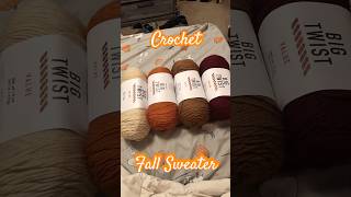 Crochet Fall Wavy Sweater 🍁🍂 crochet fallcrochet crochetvlog [upl. by Adena]