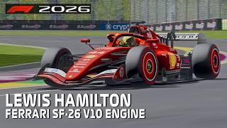 F1 2026 Ferrari V10 Engine Lewis Hamilton Australian Grand Prix Assetto Corsa [upl. by Lirrehs]