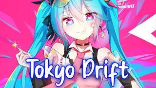 Nightcore  Tokyo Drift Lyrics  Teriyaki Boyz [upl. by Aelrac]