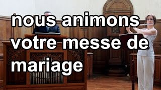 Venu en notre chair Anamnèse  Animation cérémonie de mariage musique amp chant [upl. by Jenesia706]