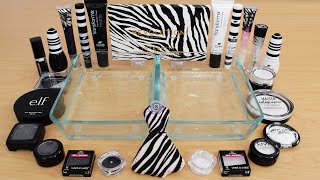 Black vs White  Mixing Makeup Eyeshadow Into Slime ASMR 250 Satisfying Slime Video [upl. by Hoffmann]