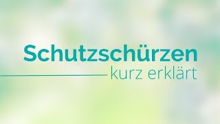 Schutzschürzen kurz erklärt Pflegehilfsmittel [upl. by Lehacim]