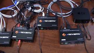 H264 HDMI Extender Multiple Transmitter to Multiple Receivers Demo JTDID 211 [upl. by Thatch]