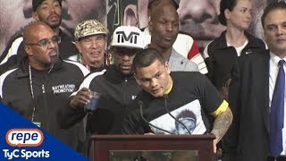 Chino Maidana tras la pelea ante Mayweather quotQuiero revancha cabrónquot [upl. by Devinne]