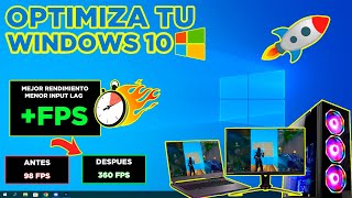 OPTIMIZACIONES básicas que todo WINDOWS debe tener MEJORA TUS FPS [upl. by Arretak261]