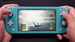 ACE COMBAT 7 SKIES UNKNOWN On Nintendo Switch Lite [upl. by Luapnaej364]