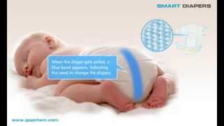 Bromophenol blue as wetness indicator in Diapers by httpgspchemcomindexhtml [upl. by Assetal623]