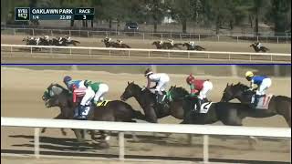 Oaklawn Park Replays Race 3  January 22 2022 [upl. by Aneerhs38]