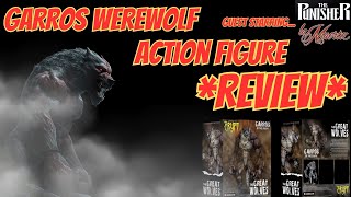 WEREWOLF ACTION FIGURE REVIEW 112 scale PLUS THE GREAT WOLVES guest stars THE PUNISHER LA MUERTA [upl. by Nerraj]