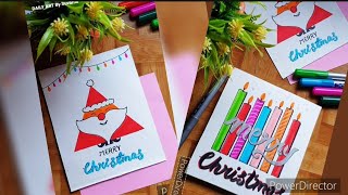 Christmas Drawing  Merry Christmas drawing  Santa claus easy drawing [upl. by Clair]