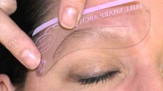 BrowLounge  Brow Stencil Demo [upl. by Cone121]