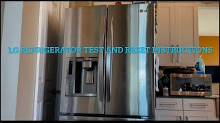 LG Refrigerator test and reset tips and tricks easy fix troubleshooting￼ Not cooling or freezing￼ [upl. by Immaj]