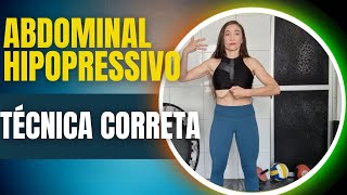 Abdominal Hipopressivo como fazer Técnica correta vácuo [upl. by Anna-Diana]