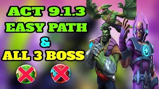 Mcoc Act 913 Easy Path amp all 3 boss [upl. by Knighton]