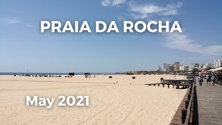 Praia da Rocha Beachwalk May 2021 [upl. by Enrahs]