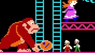 New Donkey Kong Arcade HD Remake  2 Player CoOp [upl. by Odanref]