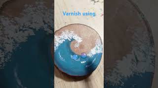 How to use varnish varnishing artist ytshorts shortvideo artandcraft youtubeshorts yt [upl. by Norrabal]