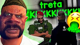 Treta PESADA com o COMANDANTE da POLICIA do GTA RP [upl. by Aneehsar]