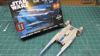 Revell UWing Star Wars Rogue One Review Build 851637 [upl. by Ilohcin425]